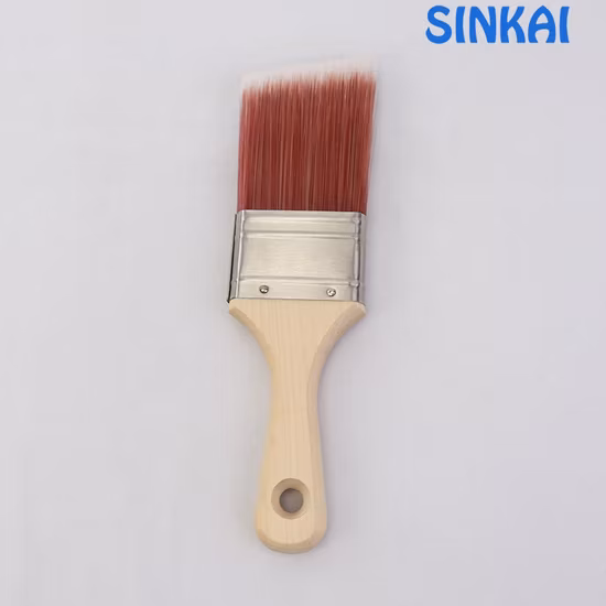 벽 페인트 브러시용 짧은 나무 손잡이