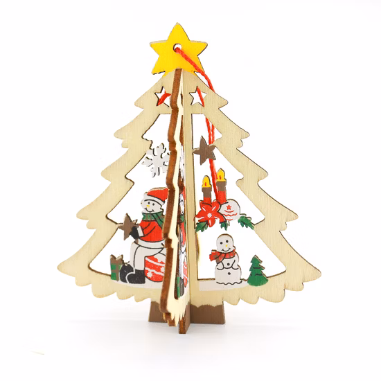 크리스마스 매달려 나무 조명 공예 휴일 나무 장식 중공 펜던트 장식